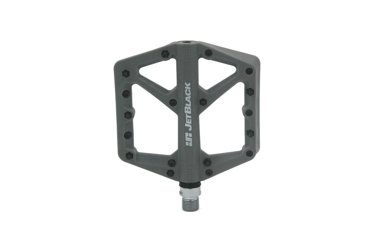 JetBlack Thermolite flat pedals in Grey
