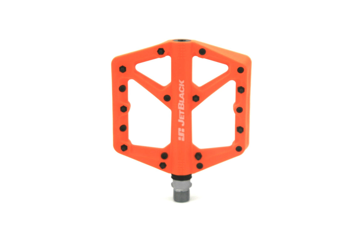 JetBlack Thermolite flat pedals in Orange