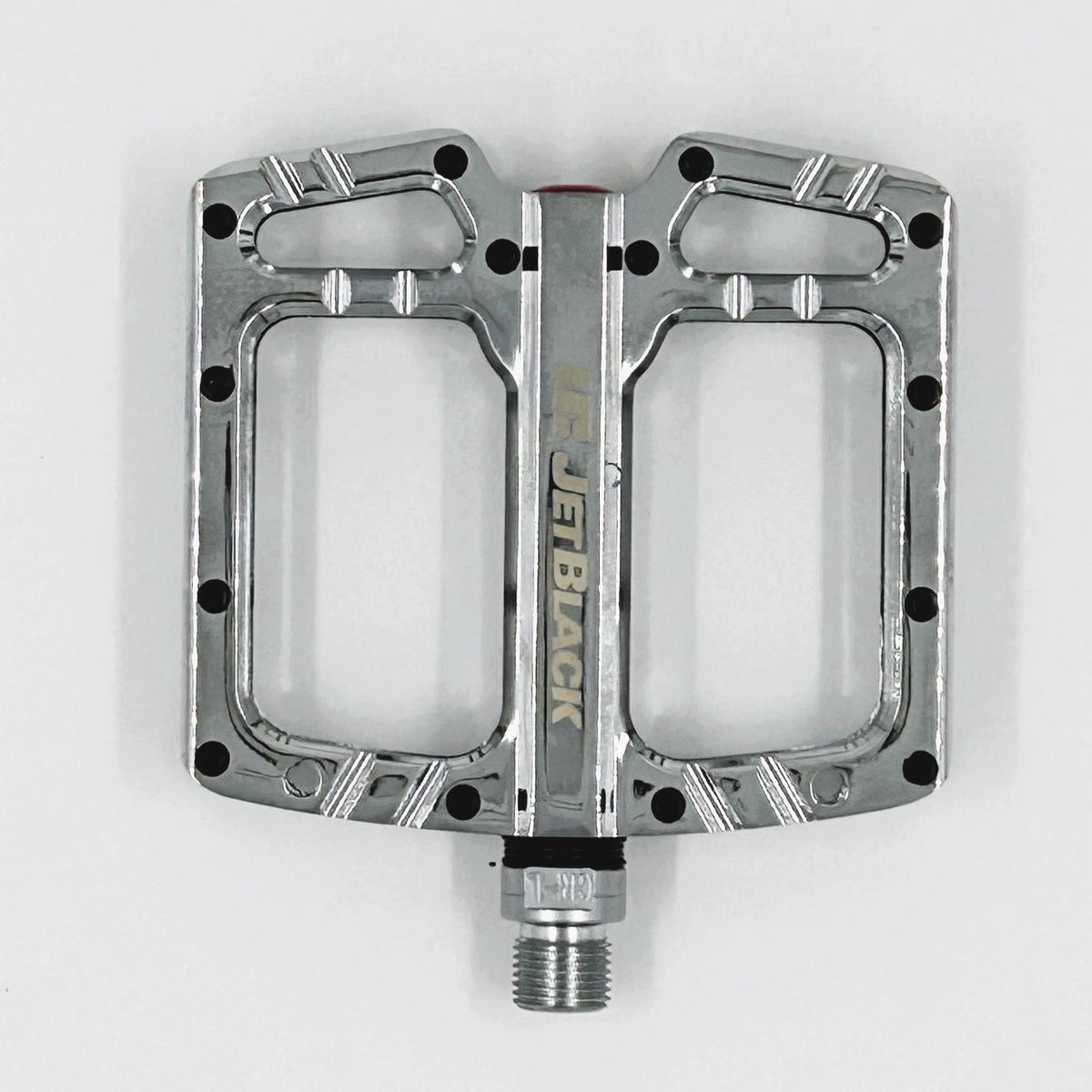 JetBlack Ultralite flat pedals in Chrome