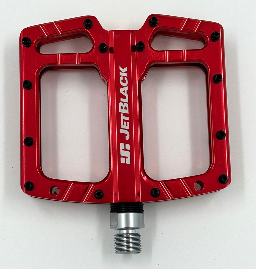 JetBlack Ultralite flat pedals in Red