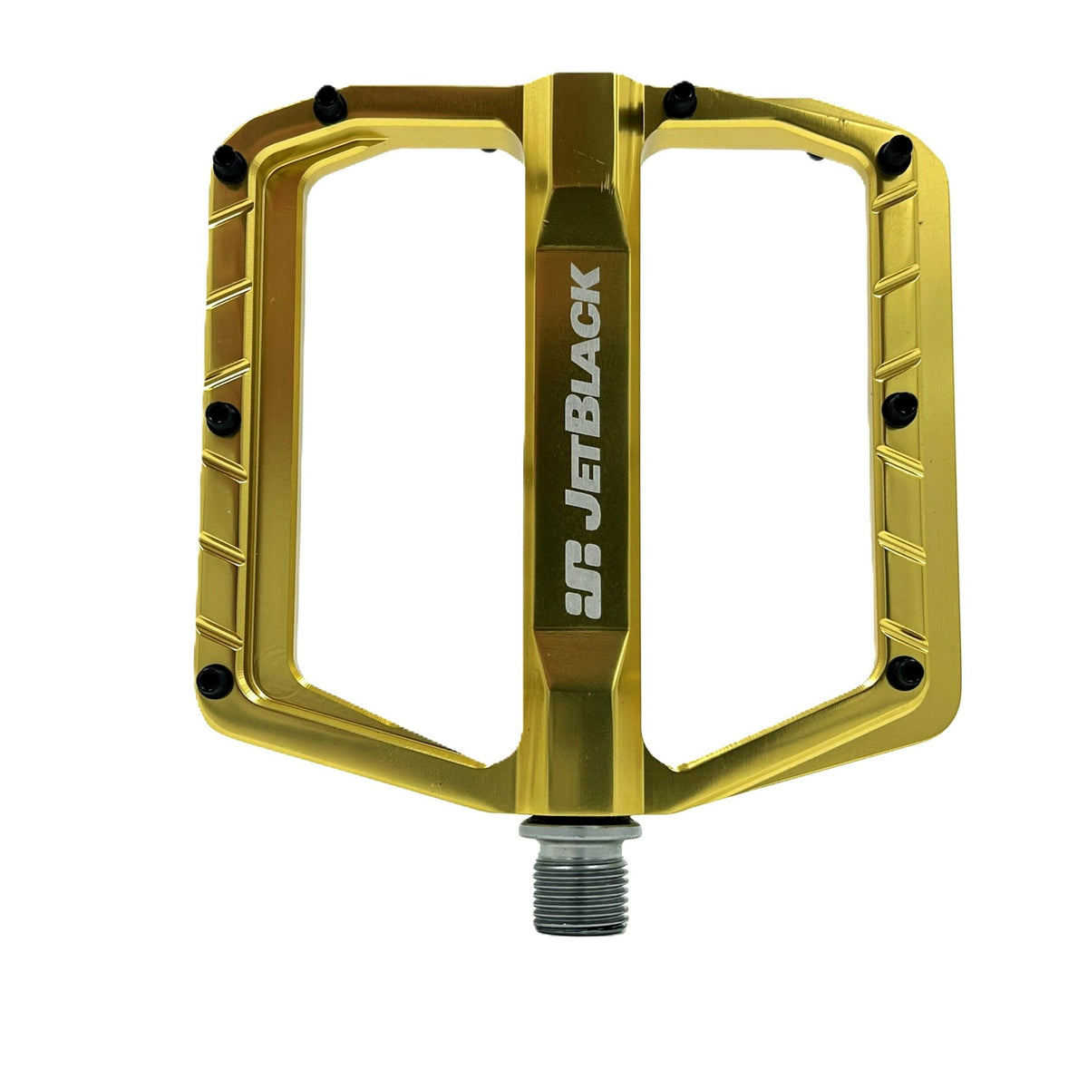 JetBlack Featherlite flat pedals in Gold