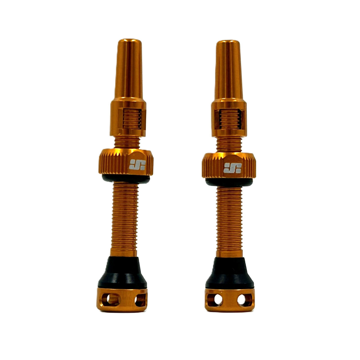JetBlack JetValve tubeless valves 44mm in Dark Gold