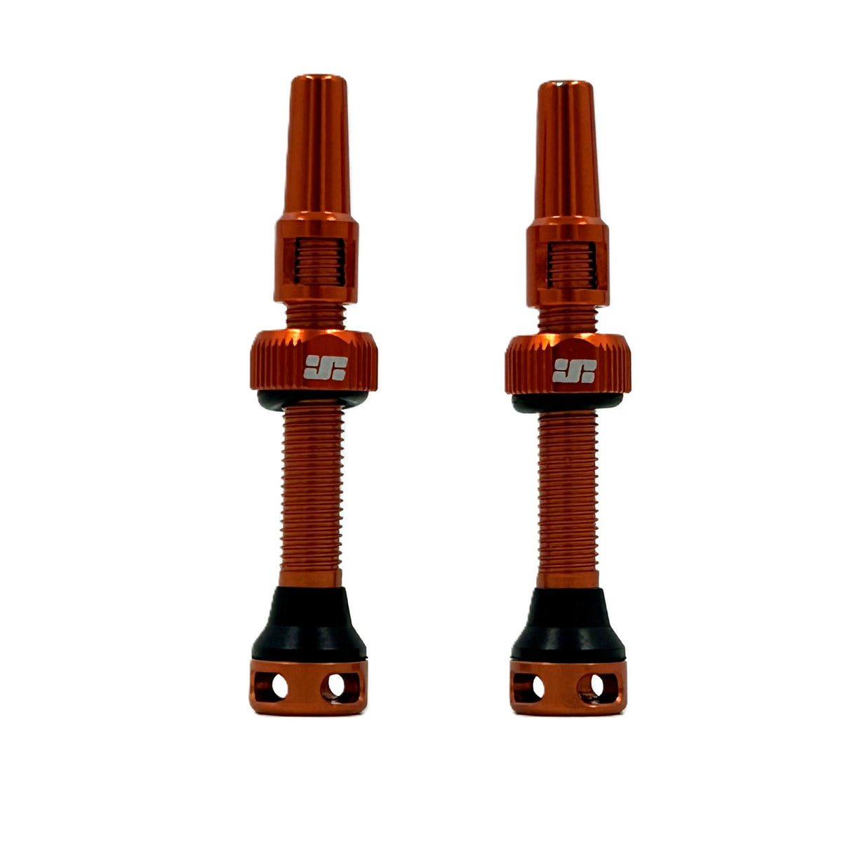 JetBlack JetValve tubeless valves 44mm in Orange