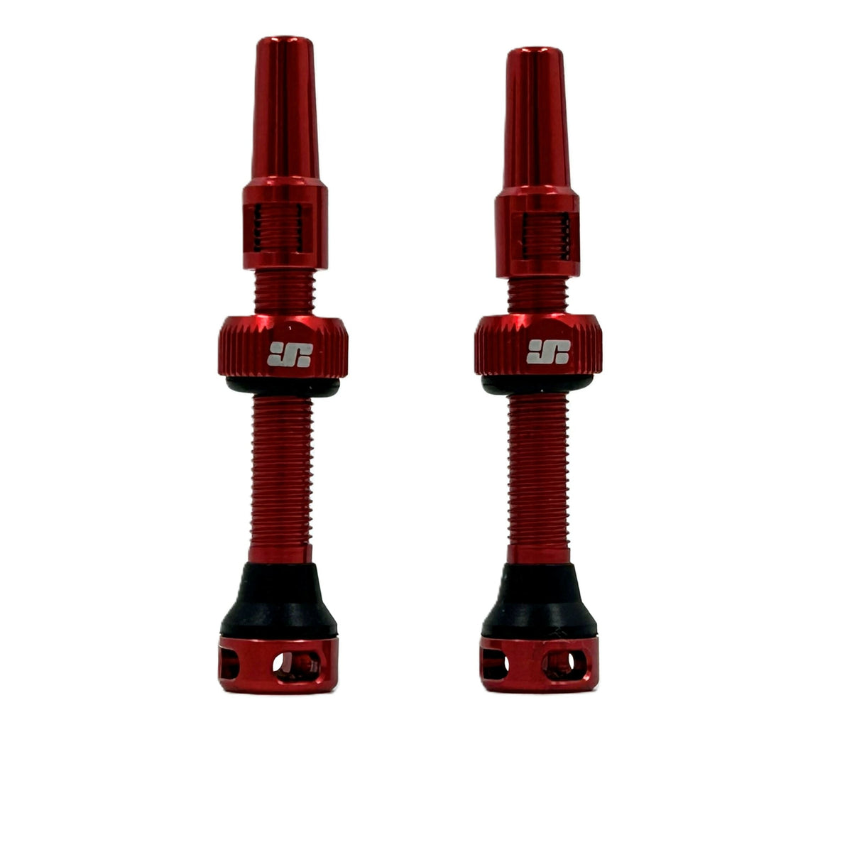 JetBlack JetValve tubeless valves 44mm in Red