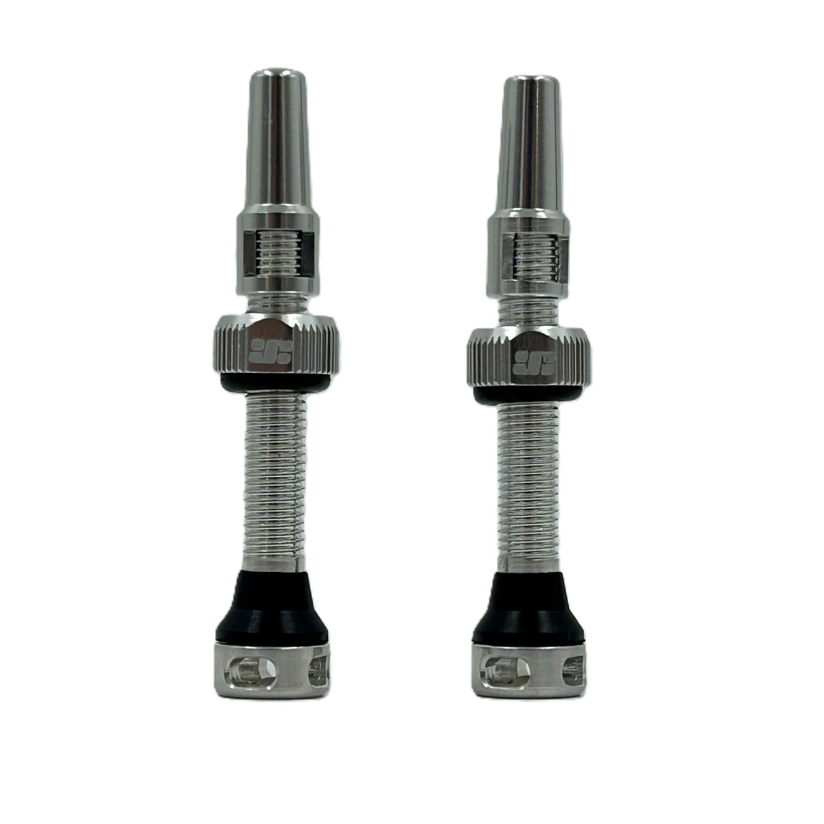 JetBlack JetValve tubeless valves 44mm in Silver