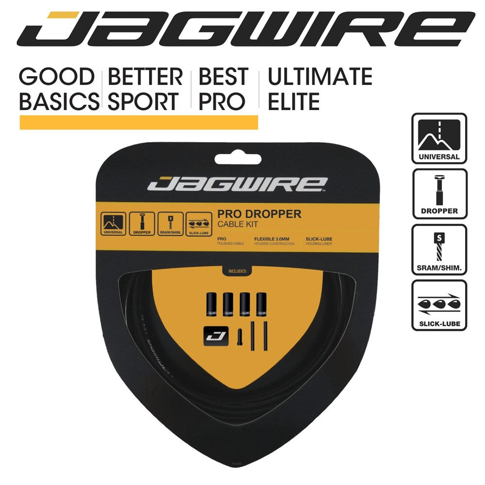 Jagwire Pro Dropper Cable Kit - Black