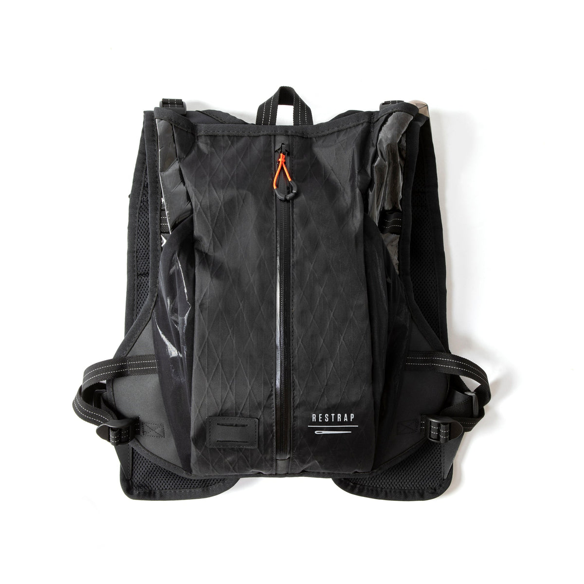 Restrap Race Hydration Vest in Black, rear view