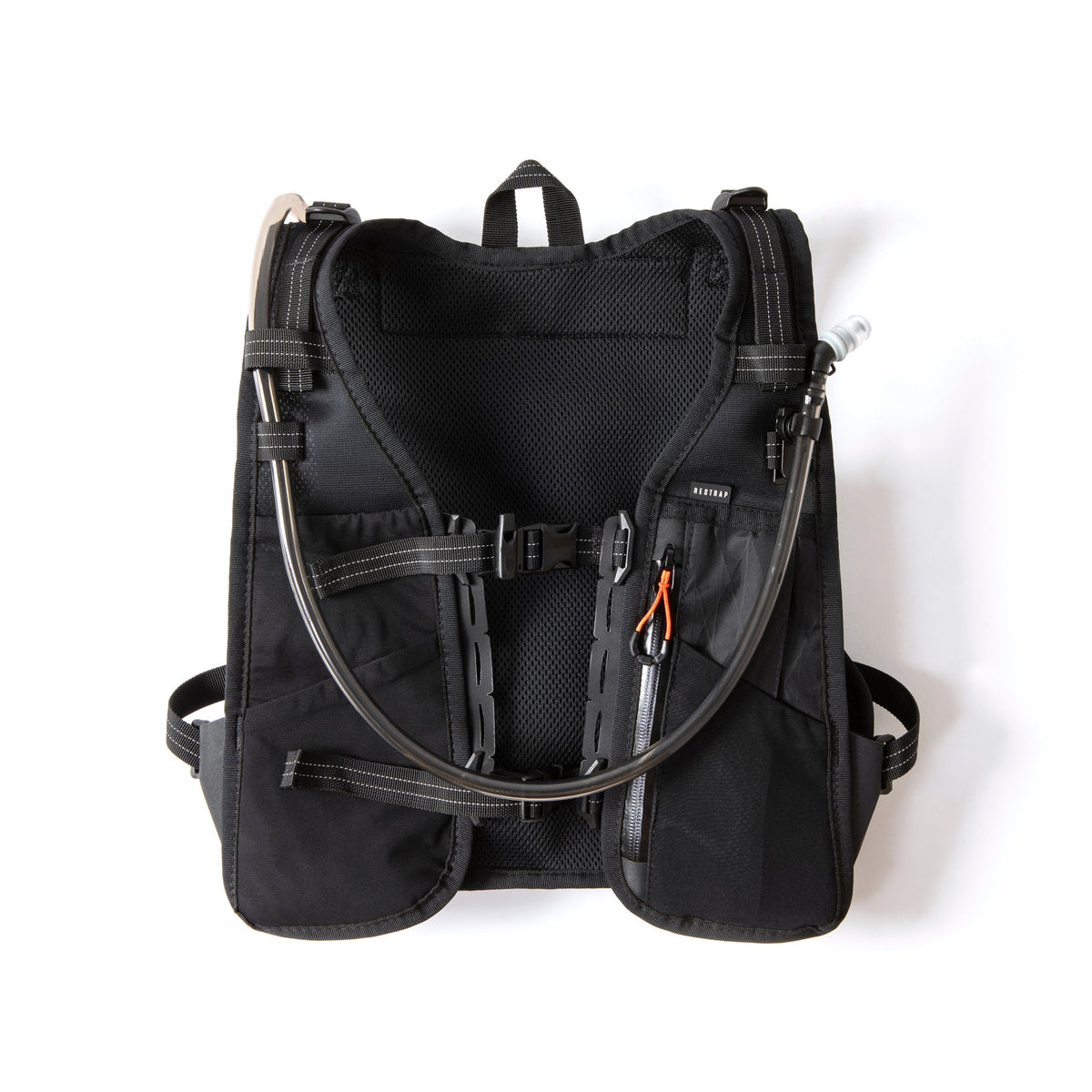 Restrap Race Hydration Vest in Black, front view