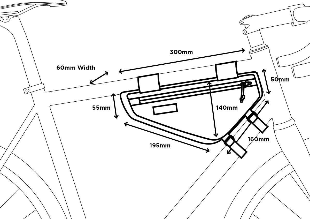 Restrap Frame Bag Small size guide