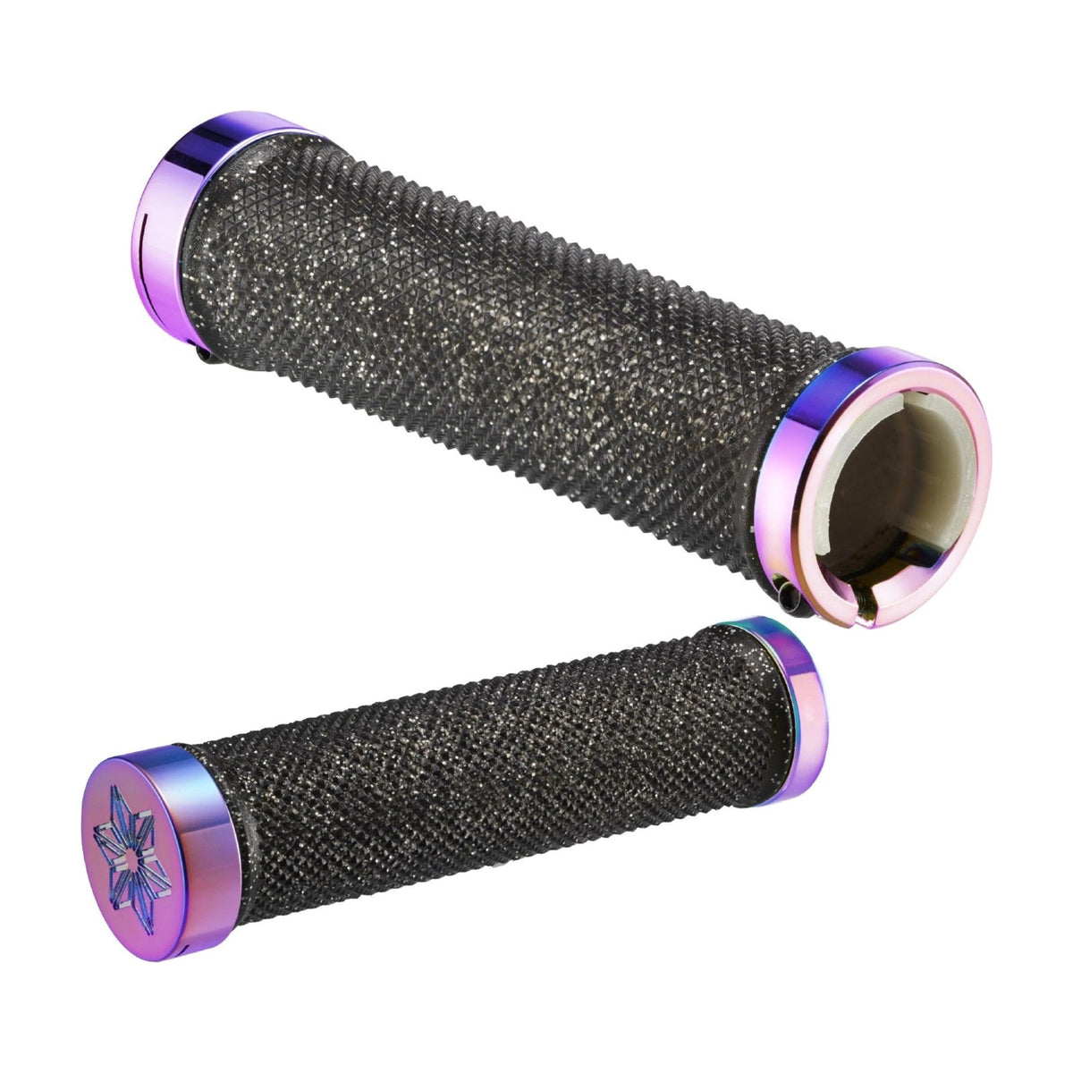 Supacaz Diamond Kush Grips - Oil Slick