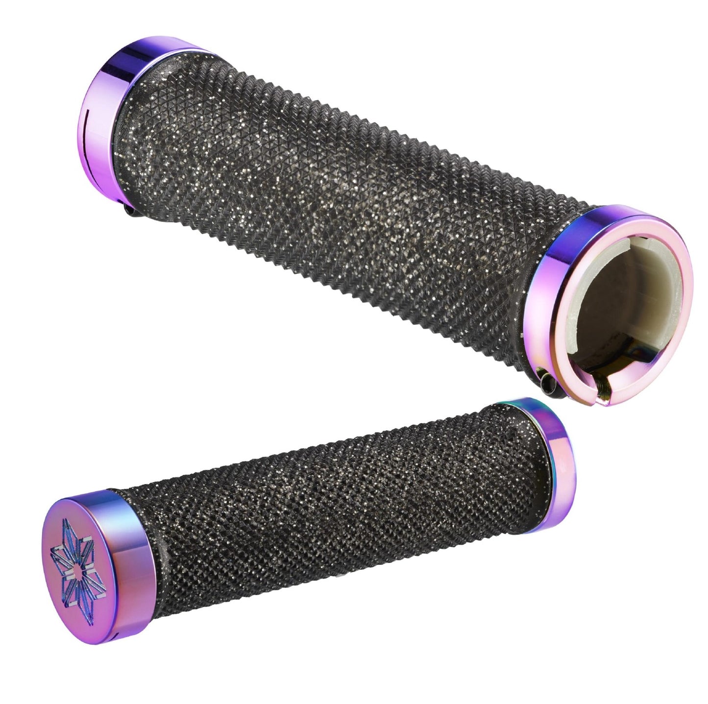 Supacaz Diamond Kush Grips - Oil Slick