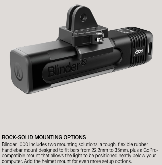 Knog Blinder 1000 Light - 1000 Lumens