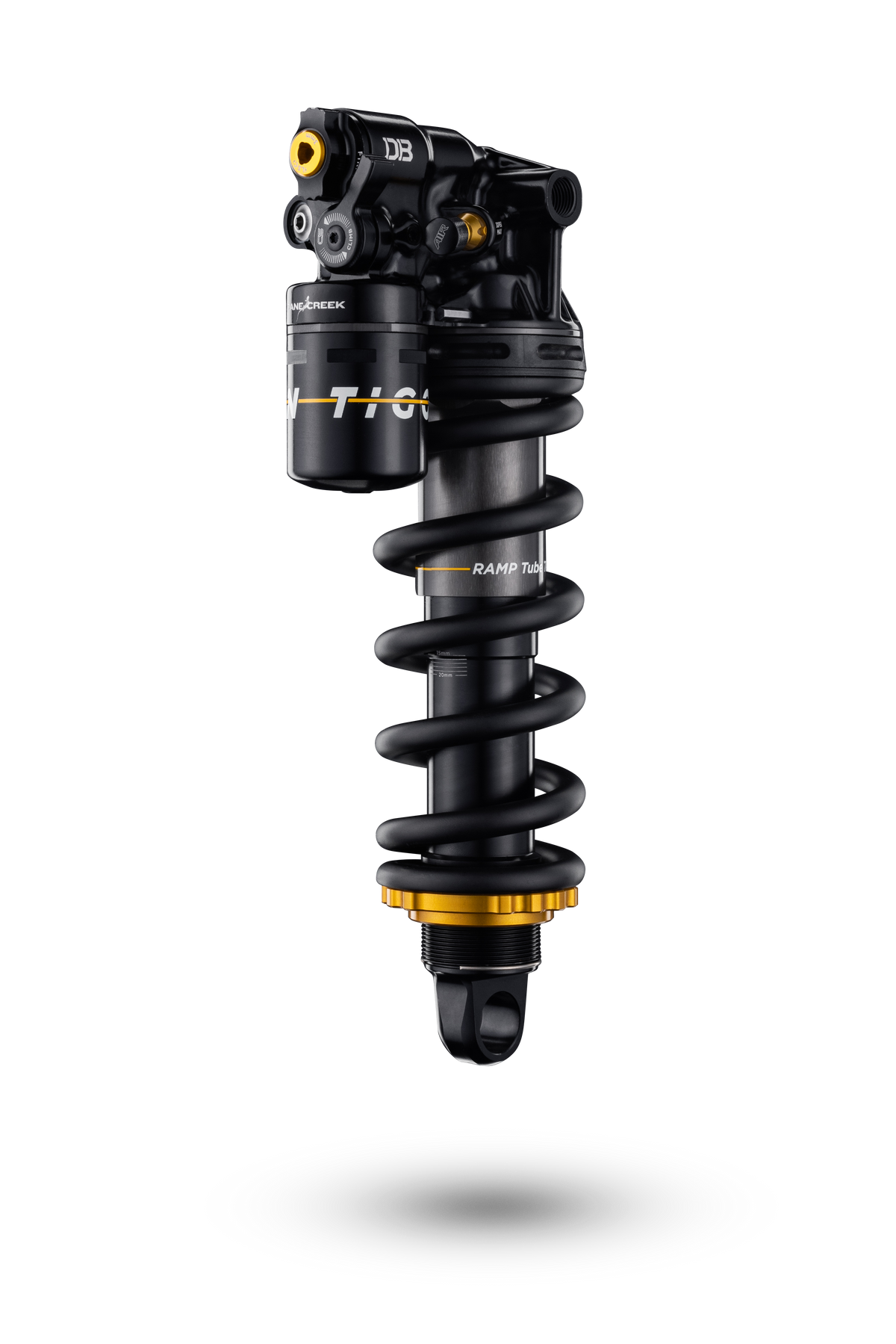 Cane Creek Tigon Air-Charged Coil Shock in Trunnion, 185 x 50