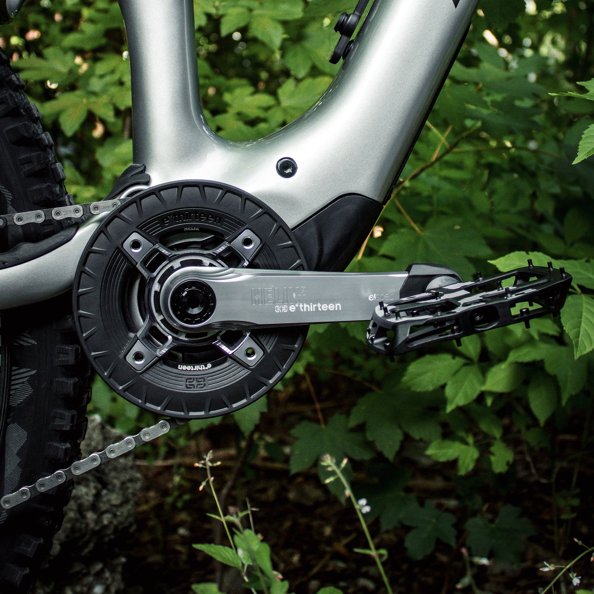 e*thirteen Turbocharger on an e-MTB