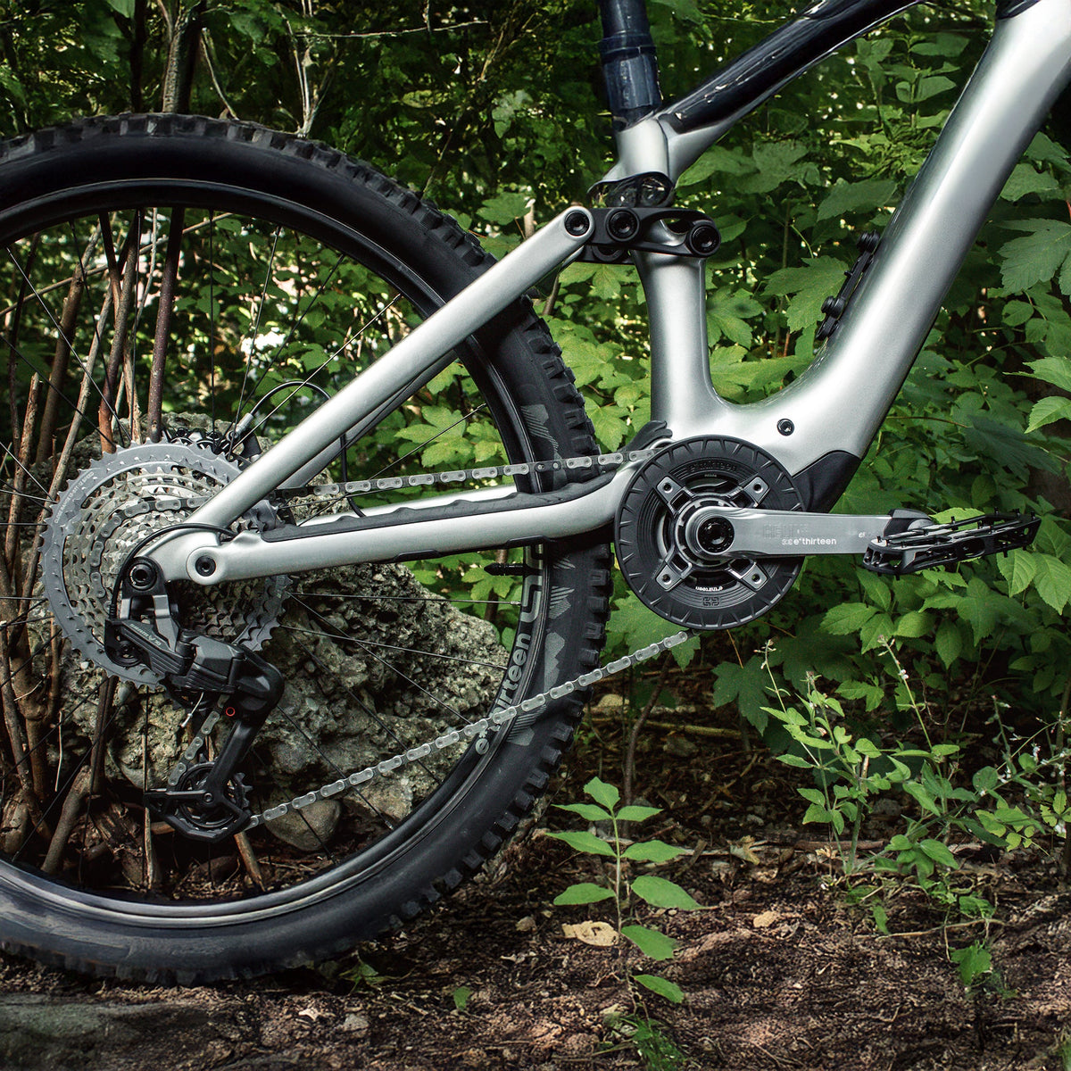 e*thirteen Turbocharger on the trail