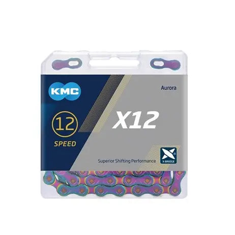KMC X12 Bike Chains 12-Speed 126 Links 1/2x11/128 Black for Shimano/Sram Eagle KMC X12 Bike Chains 12-Speed 126 Links 1/2x11/128 Black for Shimano/Sram Eagle