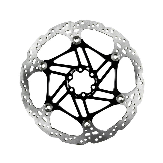 Hope Floating V4 vented disc rotor in Black
