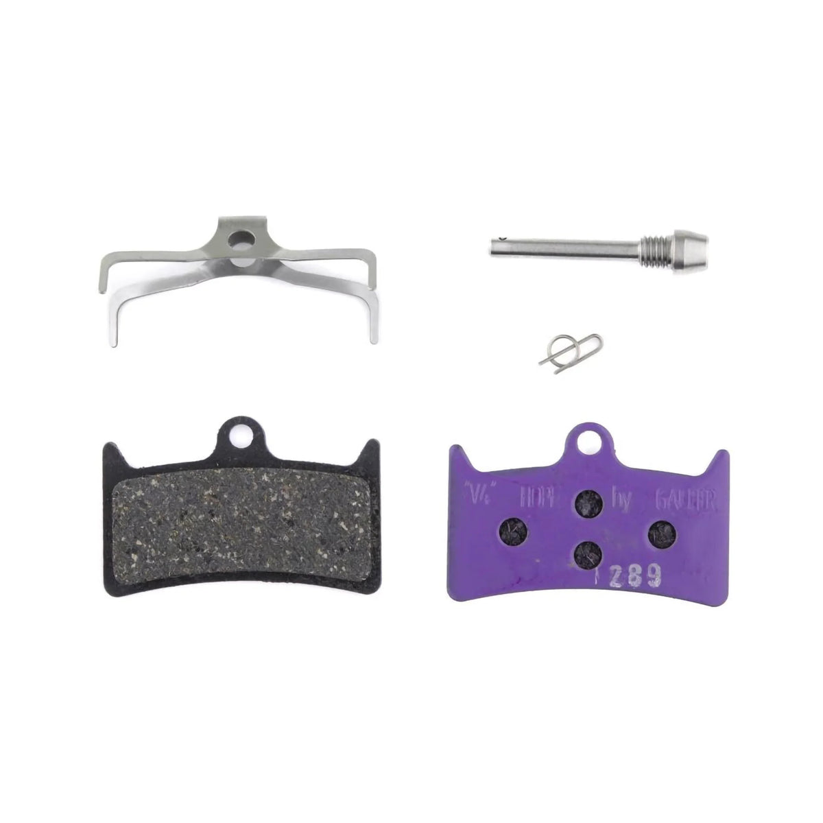 Hope e-bike brake pads in purple