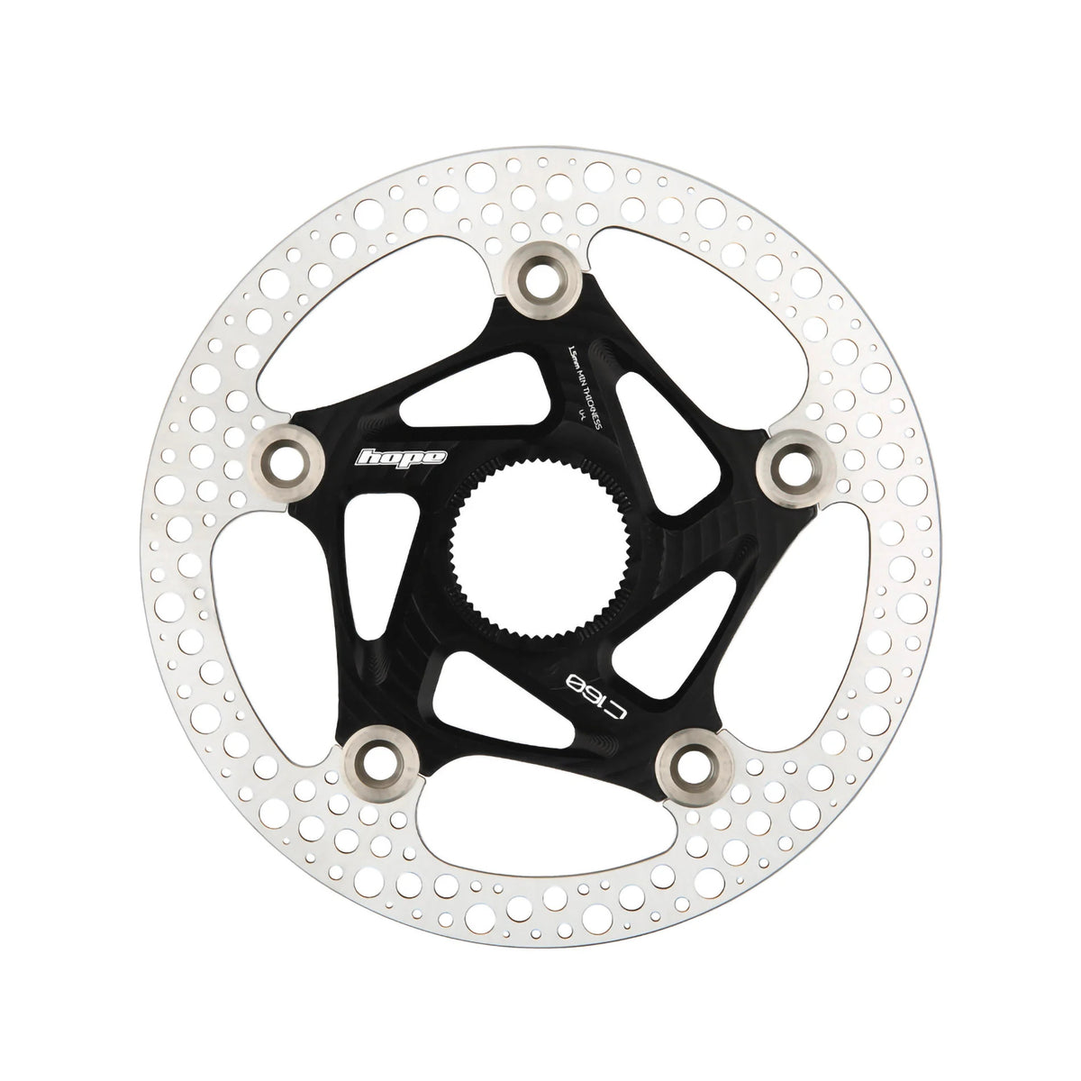 Hope road floating Centre Lock rotor in Black