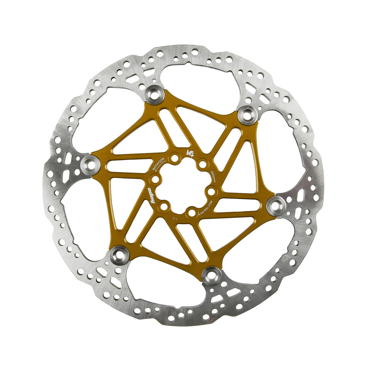 Hope Floating V4 vented disc rotor in Bronze