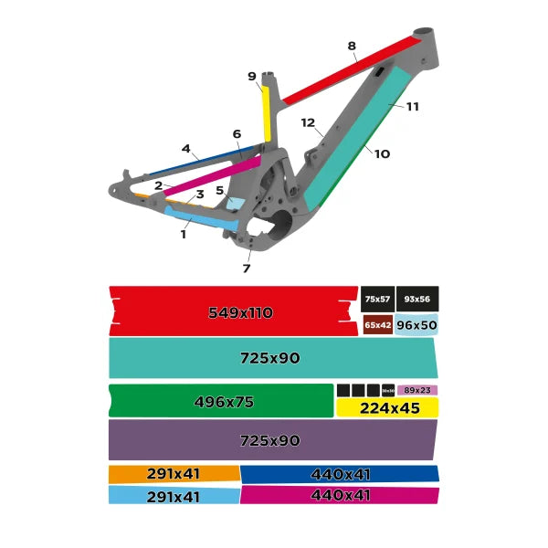 Slicy Sublimistick E-Bike Protection kit