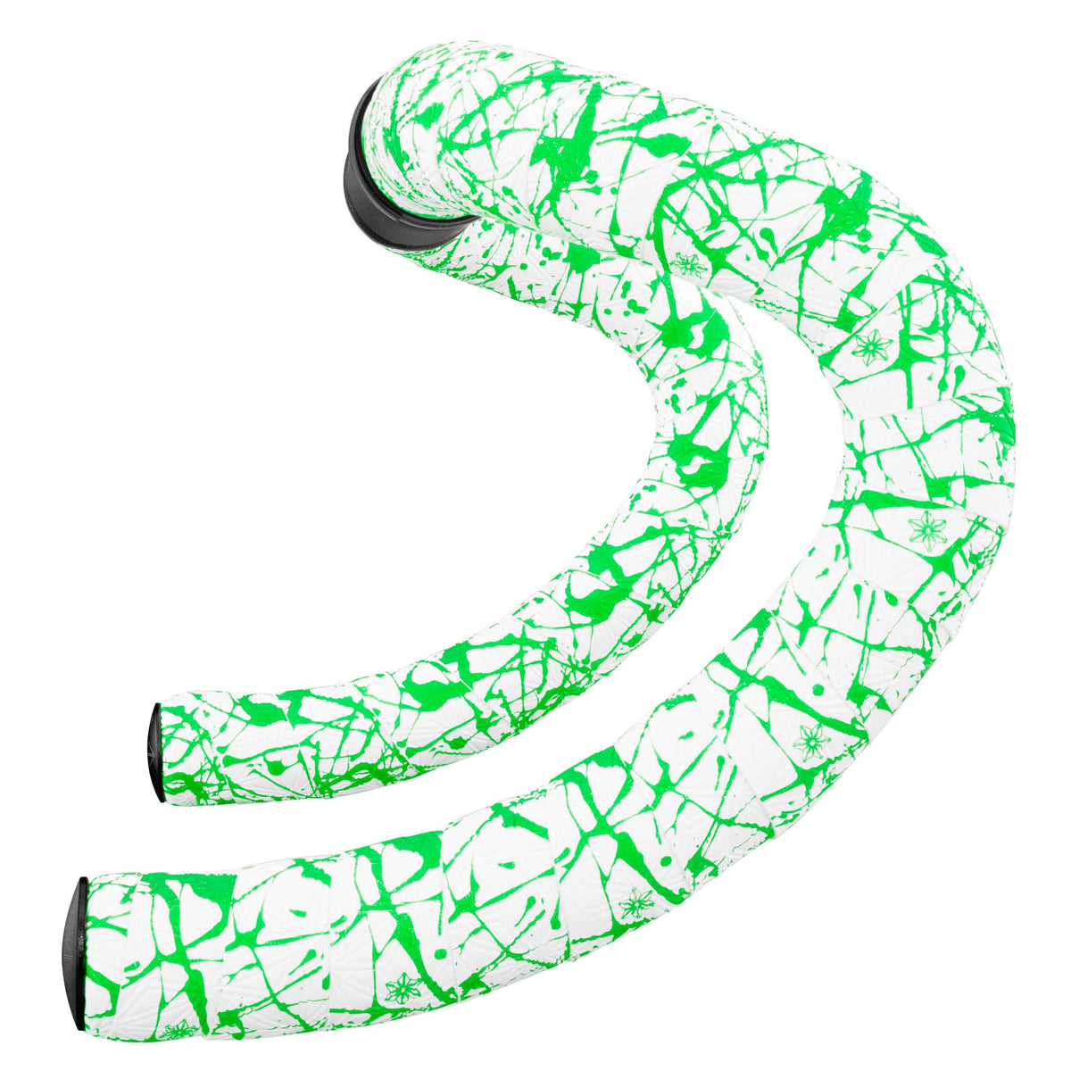 Supacaz Super Sticky Kush Limited Edition Bar Tape in Splat White/Neon Green