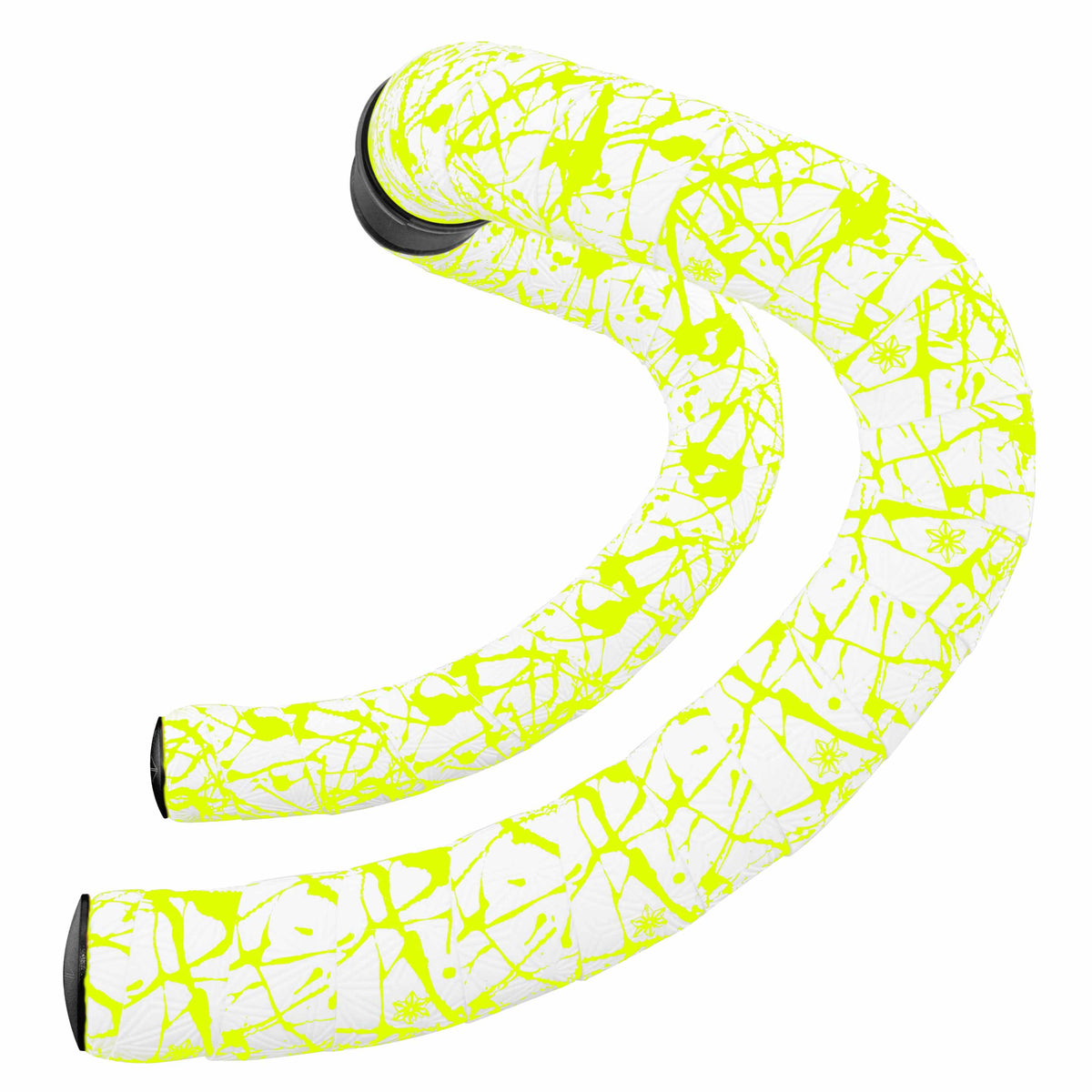 Supacaz Super Sticky Kush Limited Edition Bar Tape in Splat White/Neon Yellow