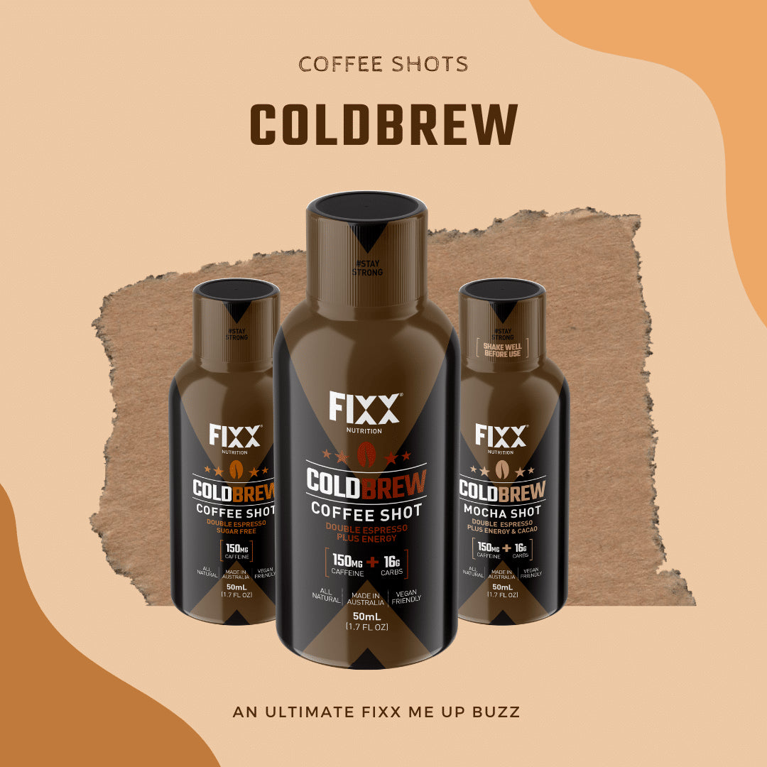 FIXX Cold Brew Coffee Shot- Energy Espresso 50ml Bottle