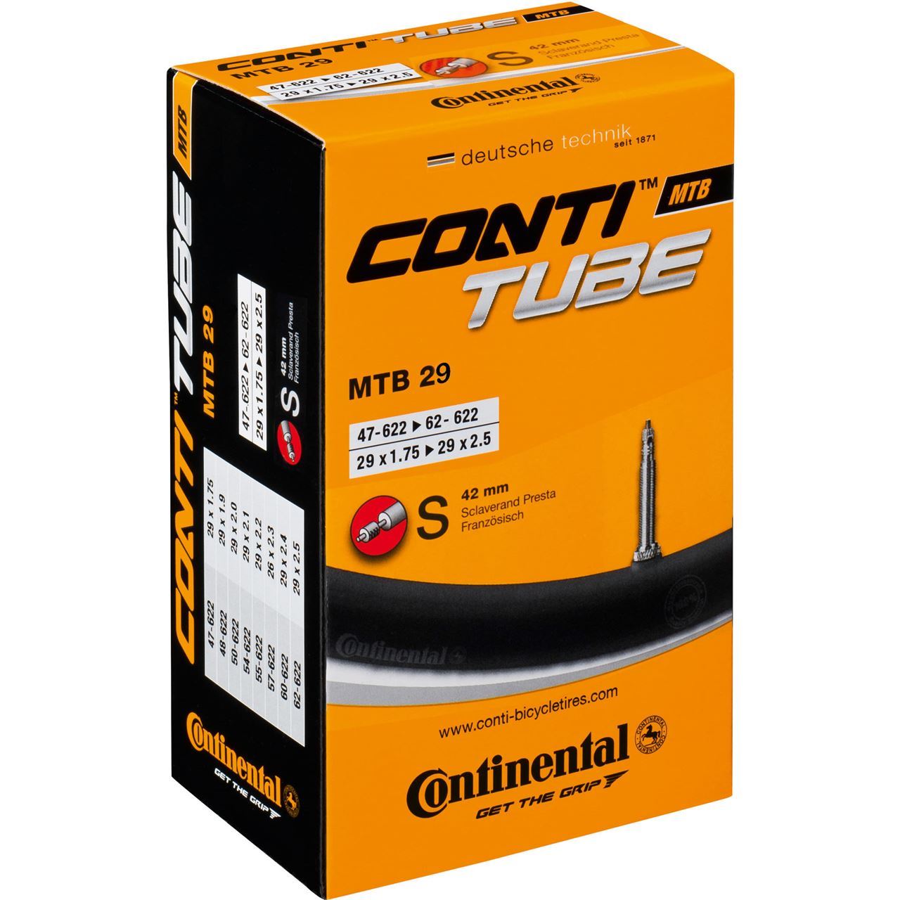 Continental MTB Tube - 29" x 1.75 - 2.5