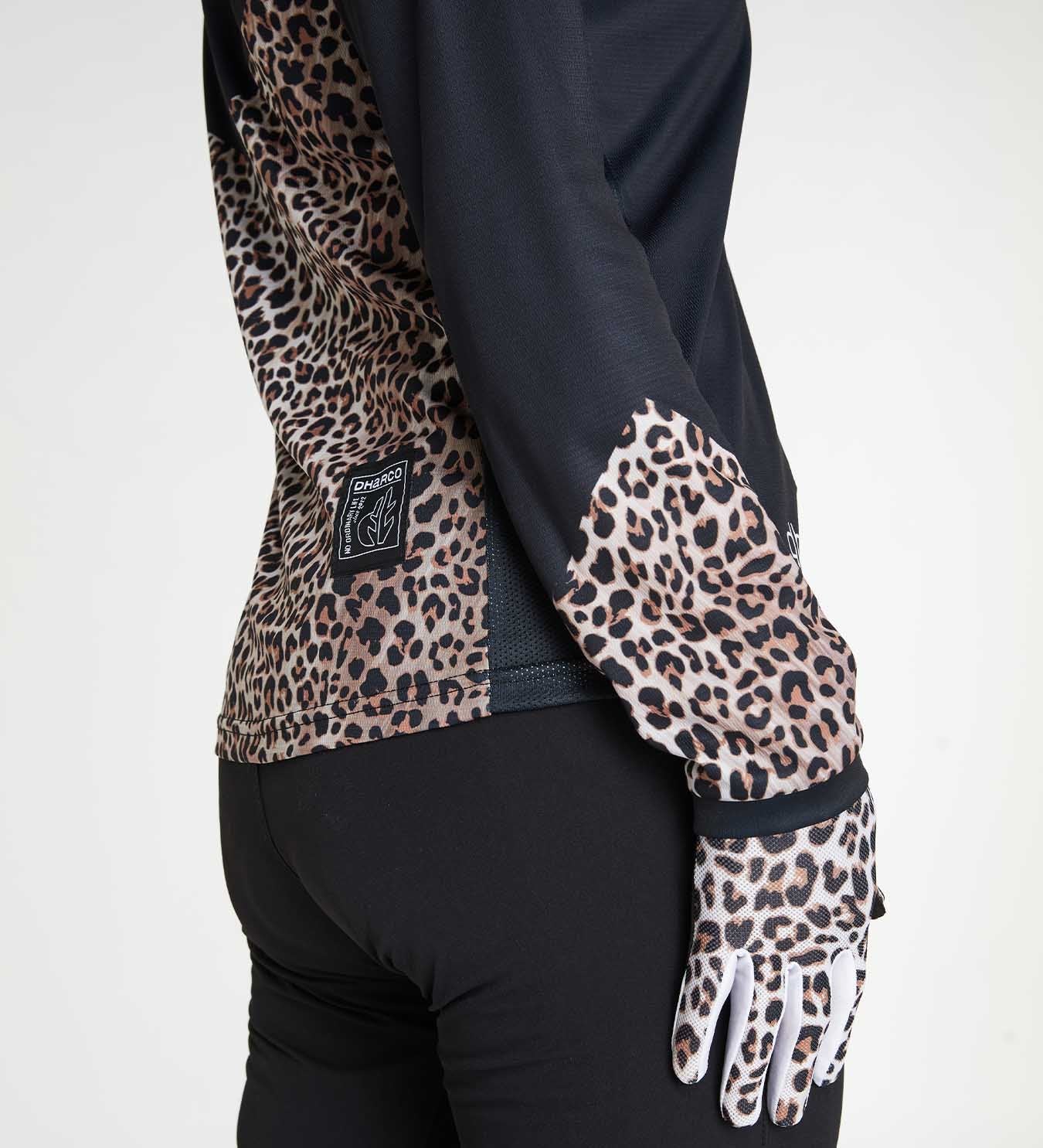 DHaRCO Ladies Long Sleeve Gravity Jersey - Leopard