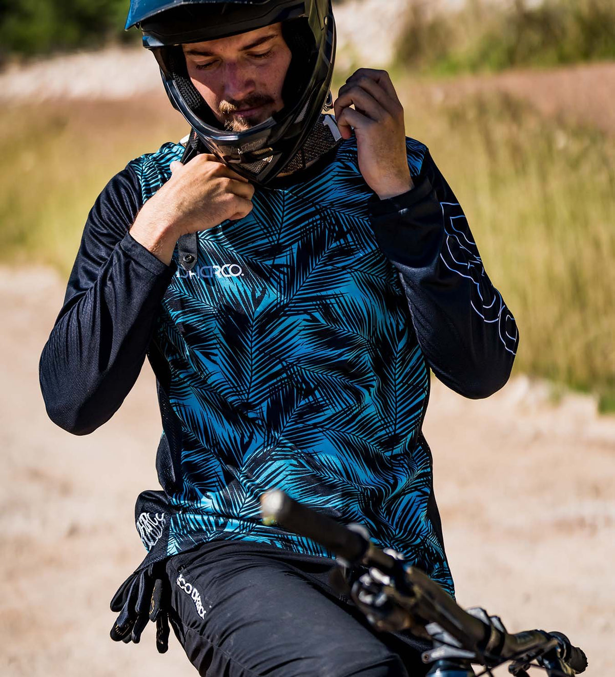 DHaRCO Mens Long Sleeve Gravity Jersey - Ice Palm