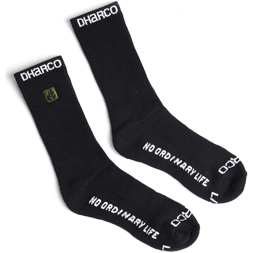 Dharco Crew Socks - Black