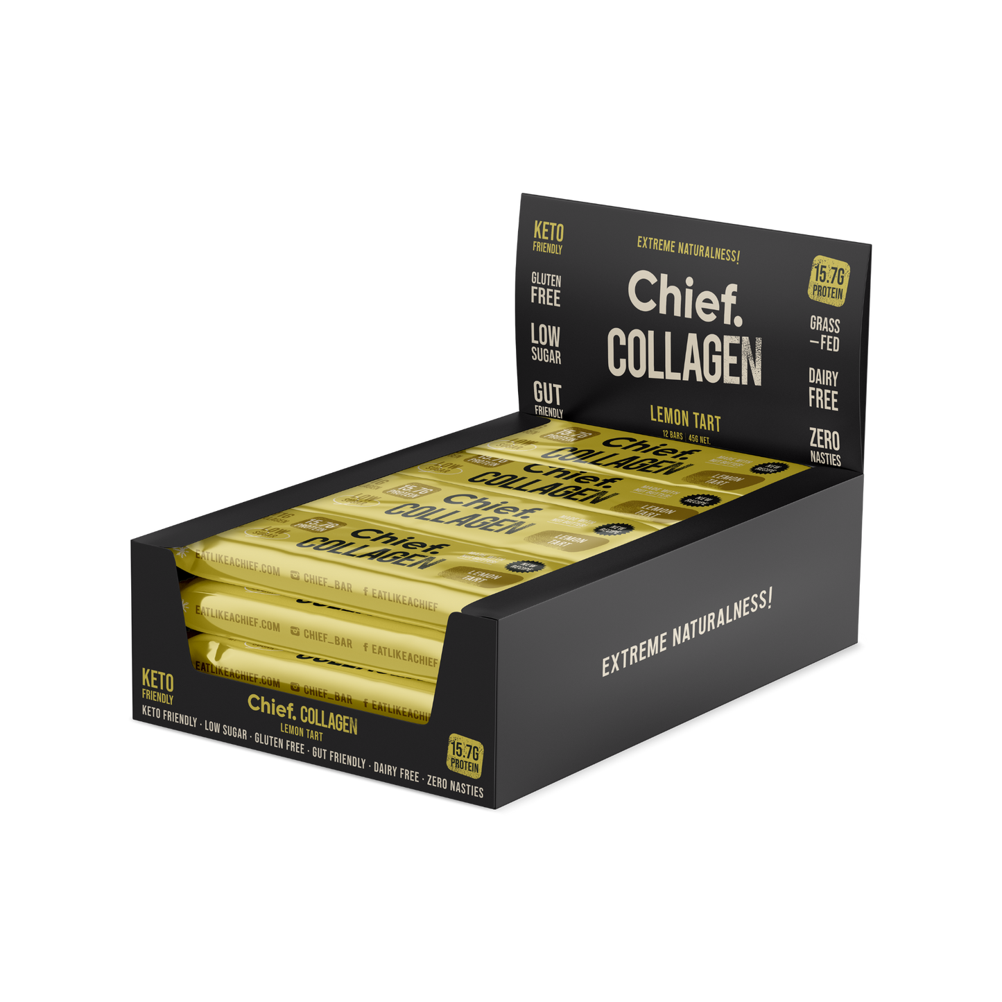 Chief. Collagen Protein Bars - Lemon Tart