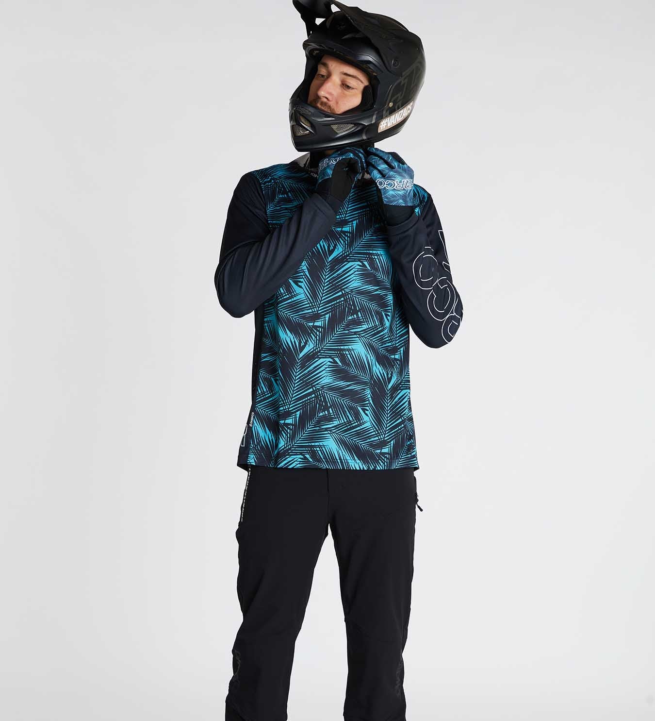 DHaRCO Mens Long Sleeve Gravity Jersey - Ice Palm