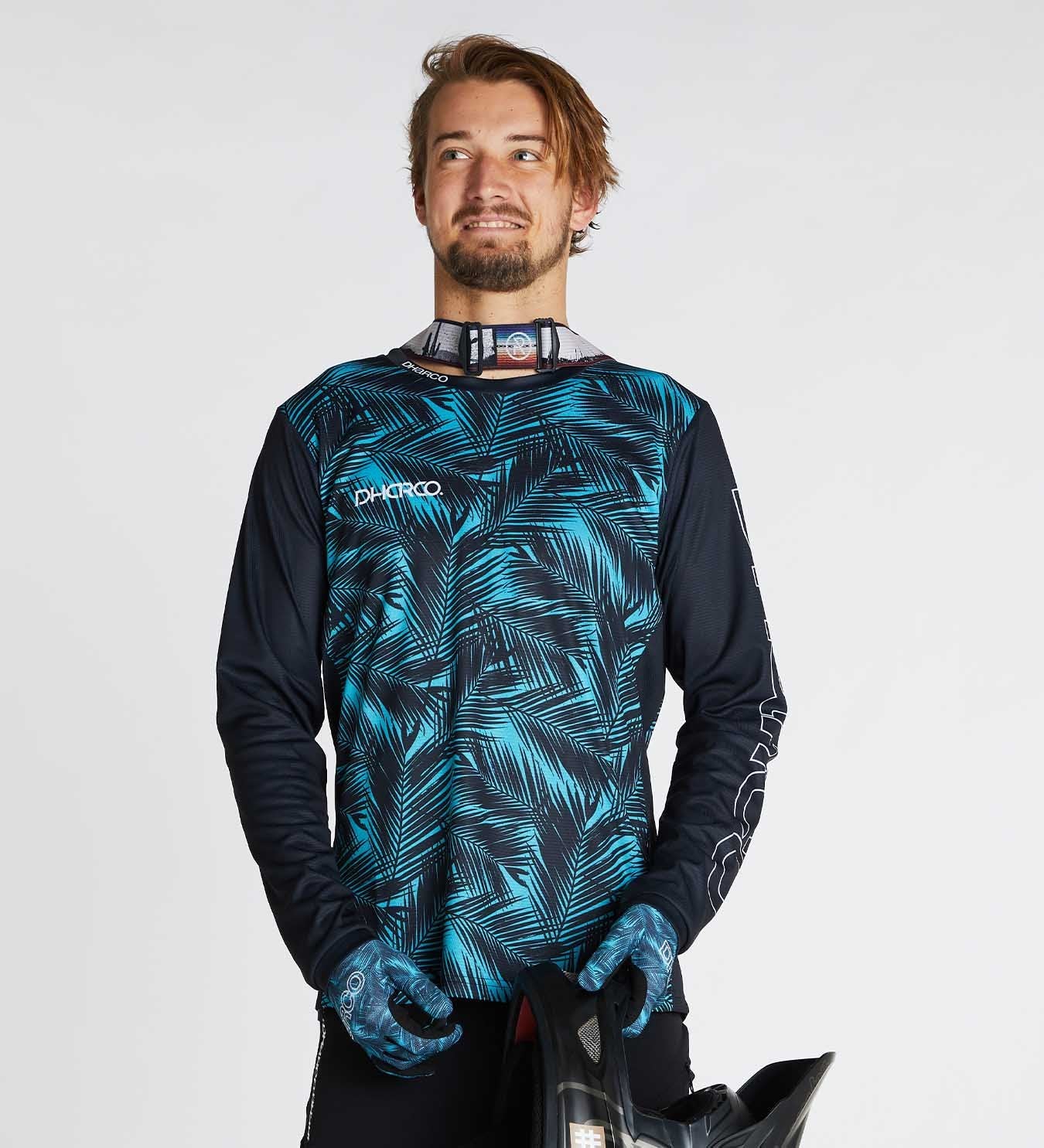 DHaRCO Mens Long Sleeve Gravity Jersey - Ice Palm