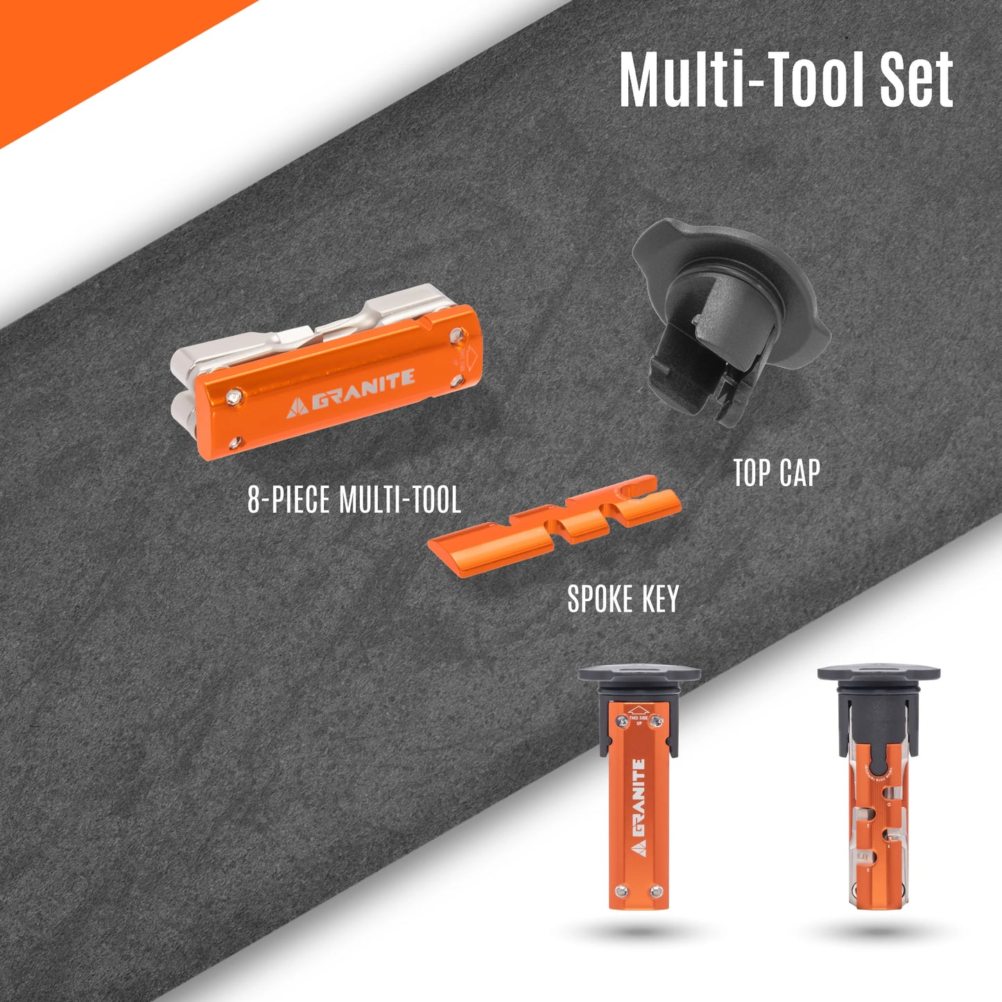 Granite Design STASH Multi-Tool Kit - Orange